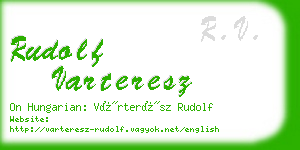 rudolf varteresz business card